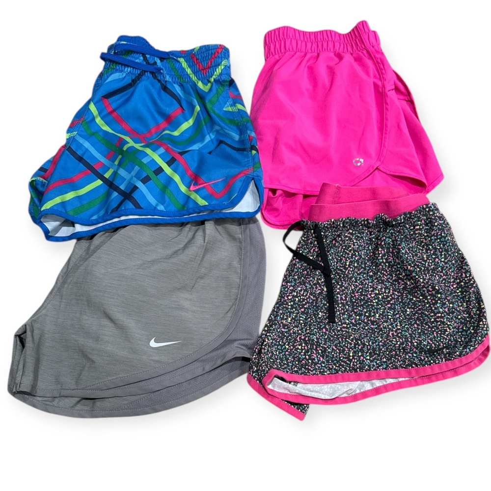 Nike Women's Athletic Shorts Bundle - Blue, Hot Pink, Gray, Multicolor